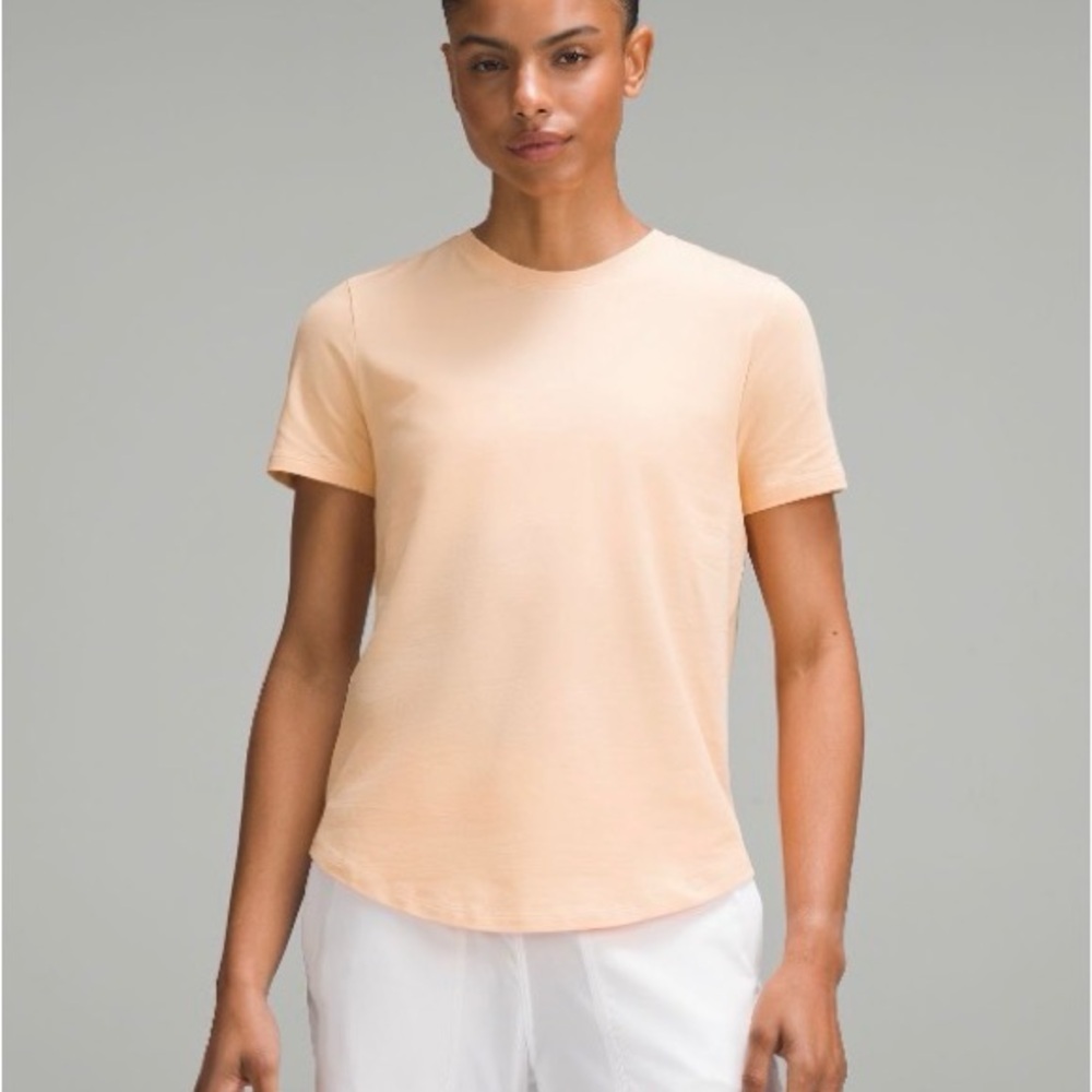 lululemon Love Short Sleeve Crewneck Tee in Light Peach